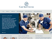 Tablet Screenshot of caryskincenter.com